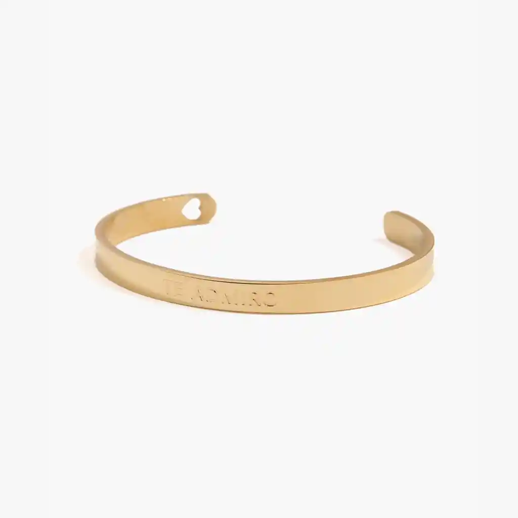 Esclava Mujer Grabada Dorado