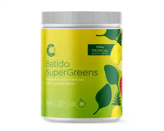 Cáscara Foods, Batido Supergreens Piña