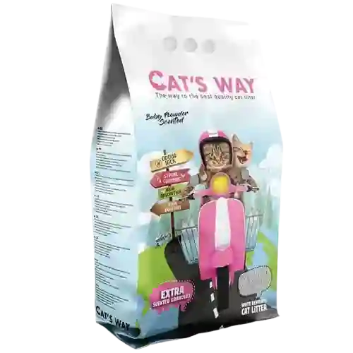 Arena Para Gato Cats Way Olor Talco De Bebe 8.5kg