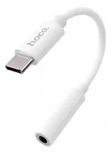 Adaptador De Audio Hoco Tipo C A Digital 3.5mm Blanco