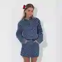 Chaqueta De Jeans Diseño Rombos Azul M Raindoor