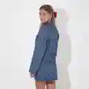 Chaqueta De Jeans Diseño Rombos Azul M Raindoor