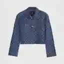 Chaqueta De Jeans Diseño Rombos Azul M Raindoor