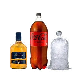 Promo Mistral 35° 1,0 Lt + Coca Zero 3,0 Lt + Hielo 2 Kg