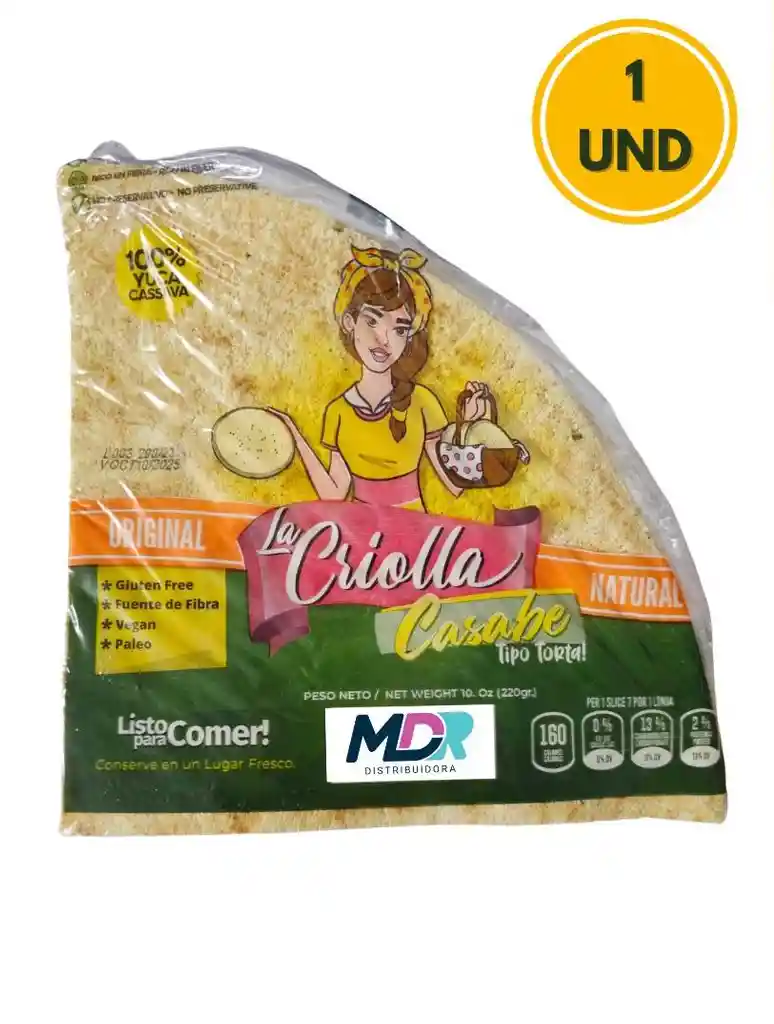 Casabe La Criolla 220gr