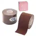 Cinta Sostén Invisible Tipo Rollo 5mts * 5cm Levanta Busto - Color Café