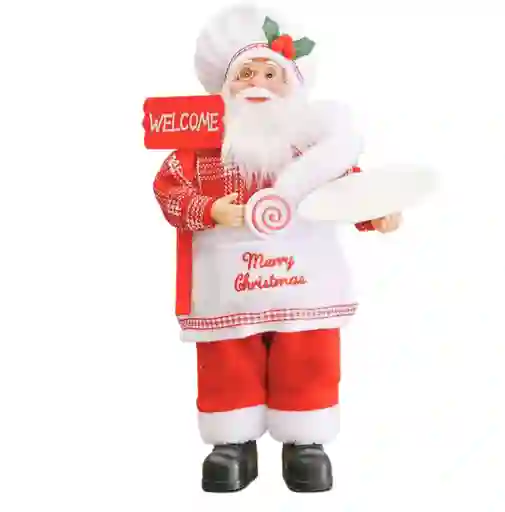 Muñeco De Navidad Viejo Pascuero Modelo Cocinero