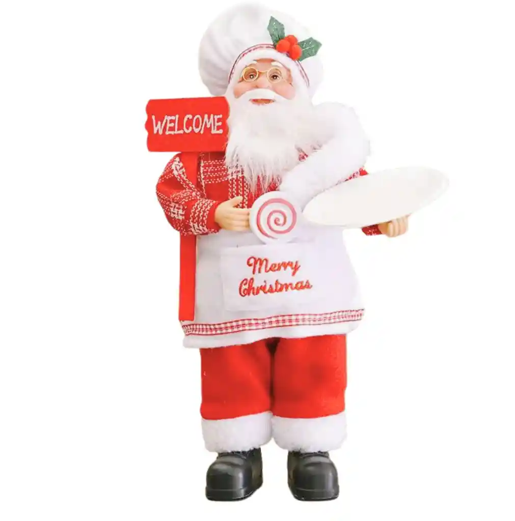 Muñeco De Navidad Viejo Pascuero Modelo Cocinero