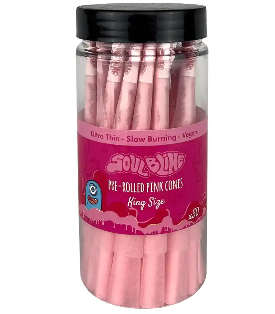 Jar Conos Pre-enrolados King Size Pink Soulblime 50u