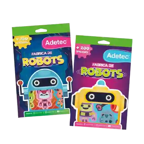 Block De Stickers Fabrica De Robots + De 200 Stickers