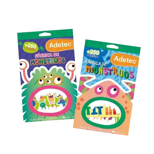 Block De Stickers Fabrica De Monstruos +250stickers