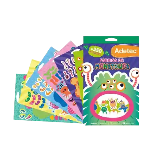 Block De Stickers Fabrica De Monstruos +250stickers