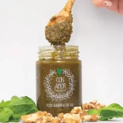 Pesto Albahaca Sin Ajo Con Amor 130 Ml