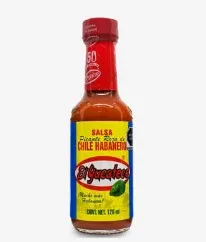 Salsa De Ají Habanero Rojo El Yucateco 120 Ml