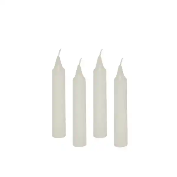 Velas Grandes Blancas Tamarugal 4u