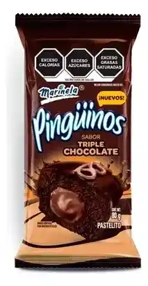 Pinguinos Triple Chocolate Marinela 80gr