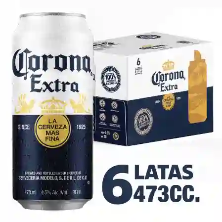 6x Pack Cerveza Corona Extra 473ml