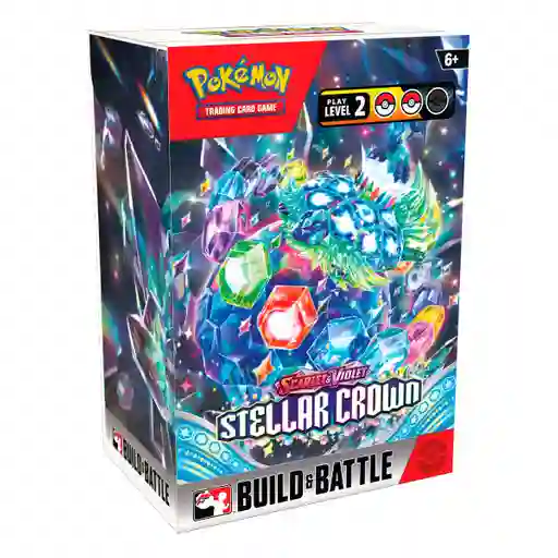 Scarlet & Violet – stellar crown – Build & Battle Box – Inglés Pokemon