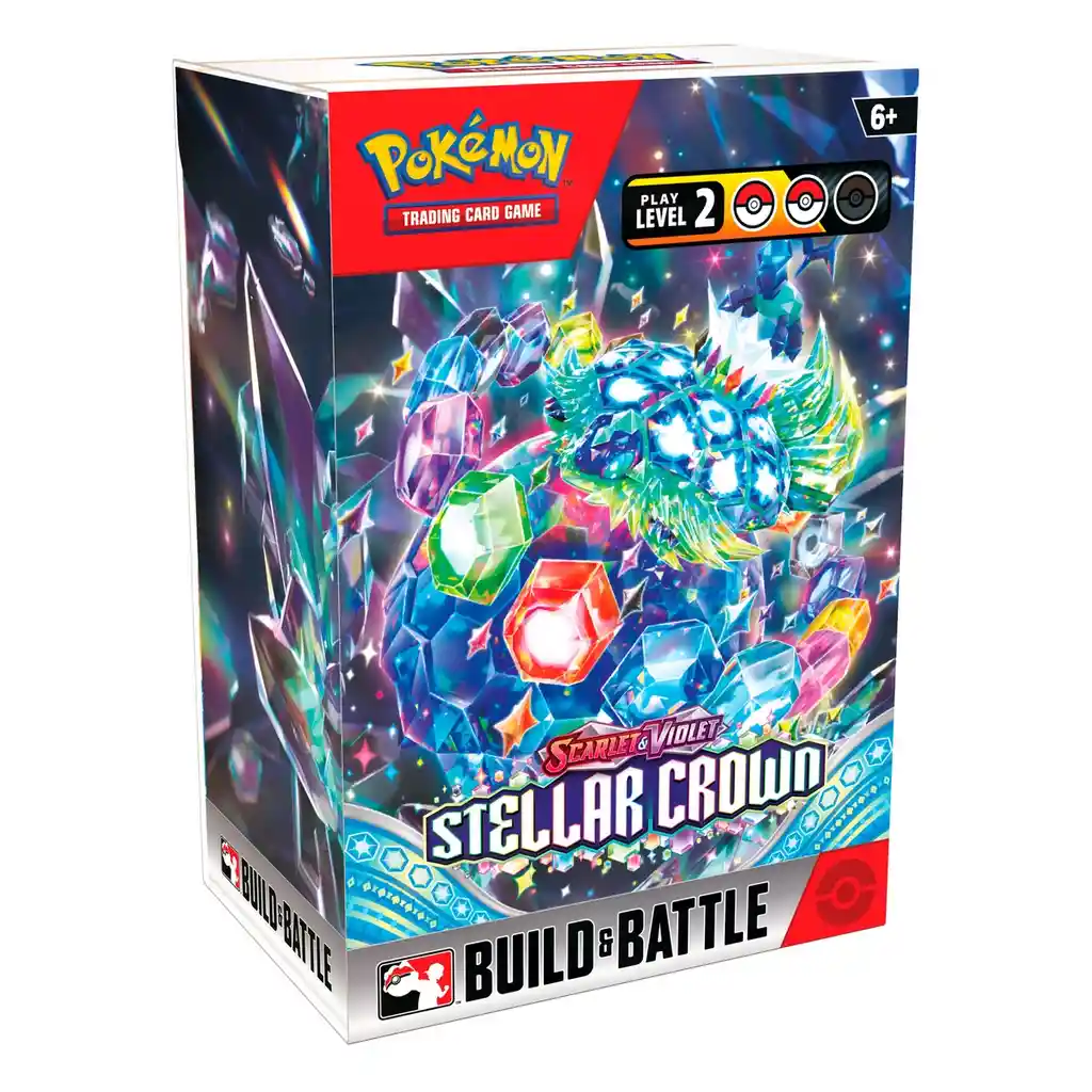 Scarlet & Violet – stellar crown – Build & Battle Box – Inglés Pokemon