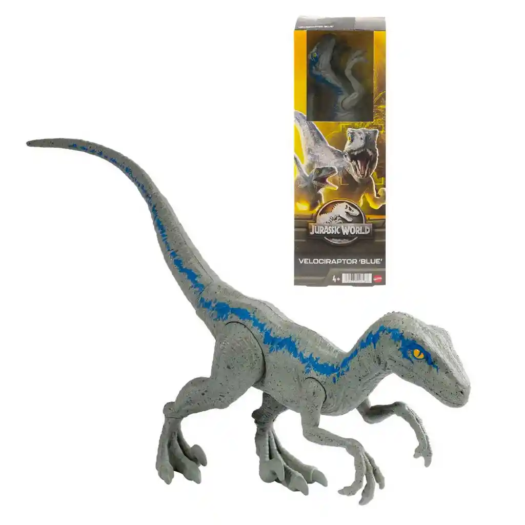 Jurassic World Dinosaurio De Juguete Velociraptor Blue