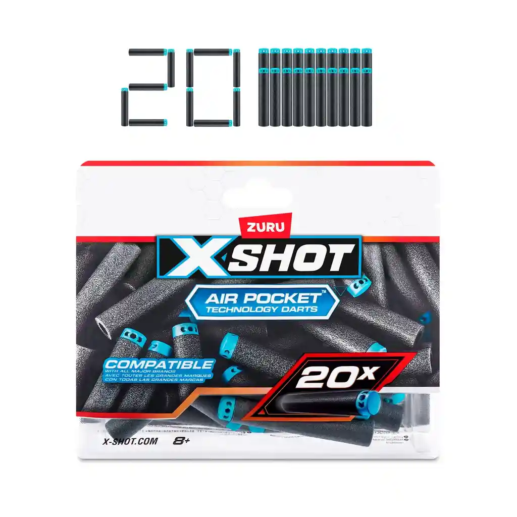 Pack 20 Dardos X-shot