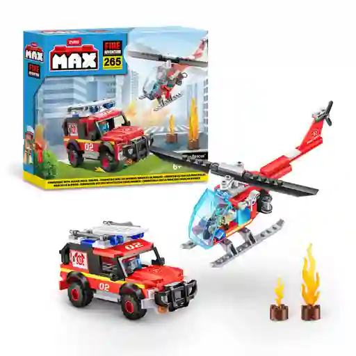 Set 265 Bloques Max Estacion De Bomberos