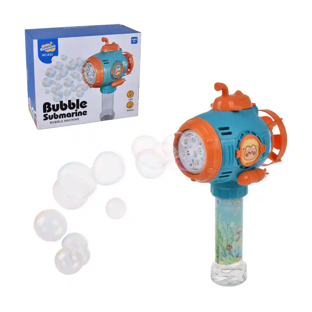 Submarino Lanza Burbujas Con Luces