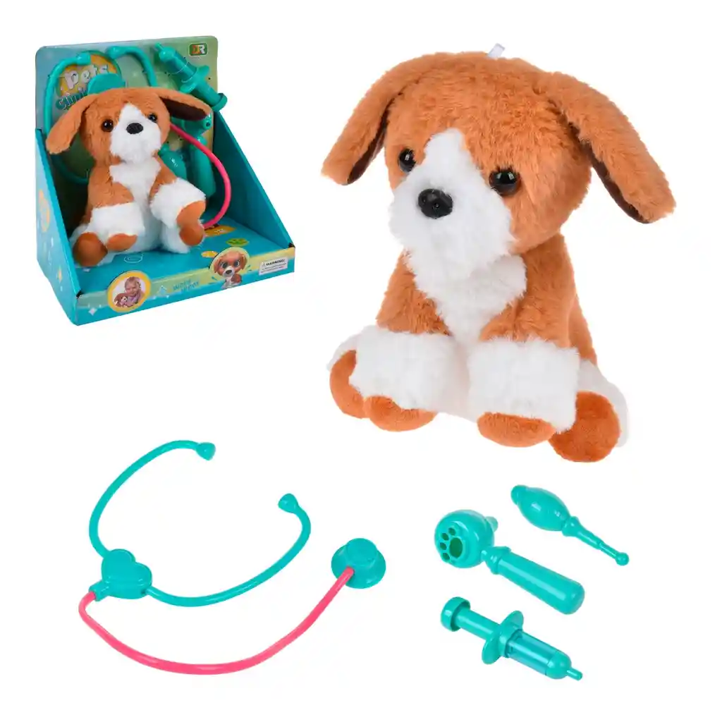 Playset Veterinario Con Perro De Peluche