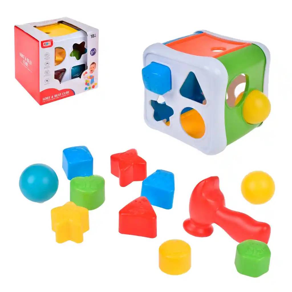 Cubo 2 En 1 Con Figuras De Encaje