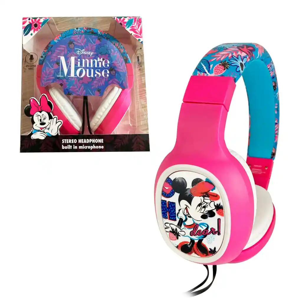 Audifono Juvenil Stereo Manos Libre Minnie Disney