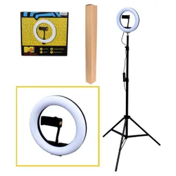 Aro De Luz De Colores De 20 Cms Con Tripode Mtv