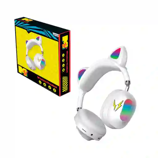 Audifono Orejas Blanco Bluetooth Mtv