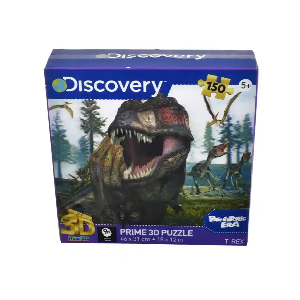 Puzzle 3d De 150 Piezas Dicovery - Animal Planet - T-rex