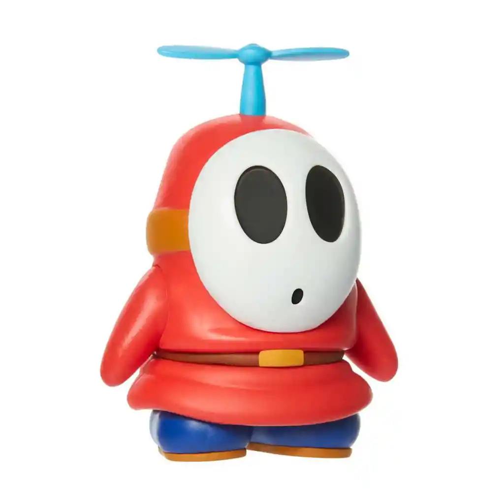 Figuras 10 Cm Nintendo Super Mario - Shy Guy Celeste Con Helicoptero