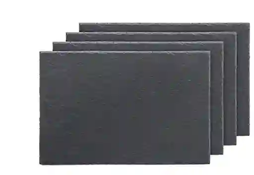 Tabla De Piedra Negra Rectangular 30 X 20