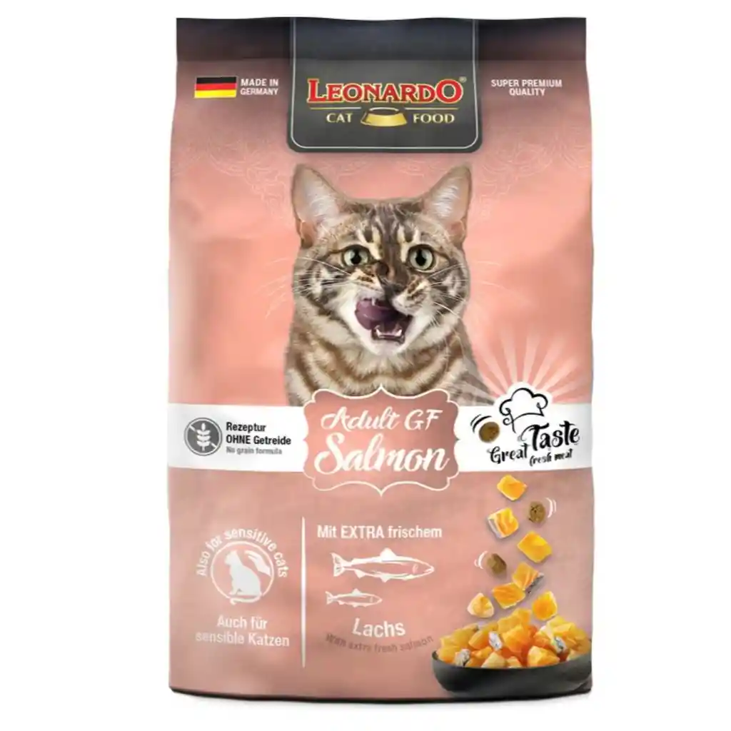 Leonardo - Gato Adulto Grain Free Salmon 1.8 Kg