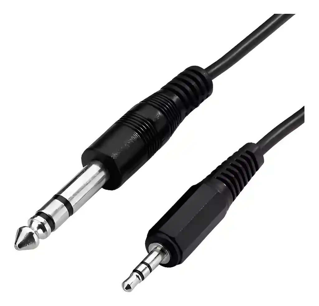 Cable Aux Jack Plug 6.35mm A 3.5mm Audio Estereo Irm 06010