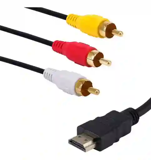 Cable Hdmi A 3 Rca Digital Audio Video Macho 1.5 Mts