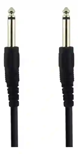 Cable Mono Plug 6.3 Mm A 6.3mm 3 Metros Negro