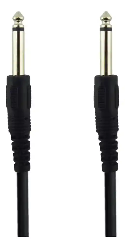 Cable Mono Plug 6.3 Mm A 6.3mm 3 Metros Negro