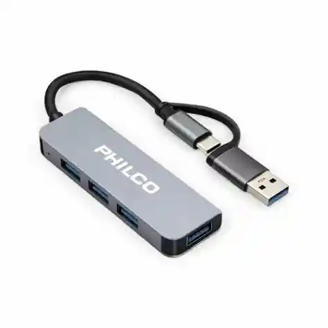 Extensor Hub 4 En 1 Tipo C A Usb Cod. 37186