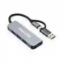 Extensor Hub 4 En 1 Tipo C A Usb Cod. 37186