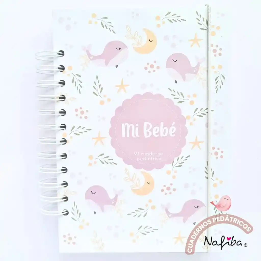 Libreta Pediátrica Rosa Ballenas