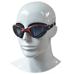 Lentes De Natacion Adulto Barracuda Aquasport Silicona Negro Con Rojo