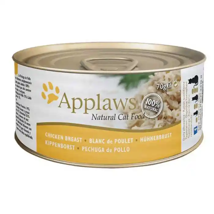 Alimento Humedo Gatos Applaws Pechuga De Pollo Con Caldito 70gr