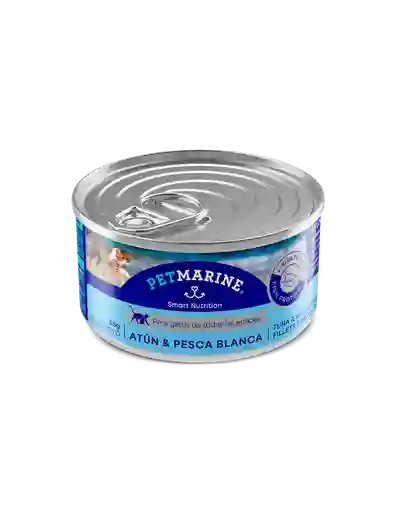 Alimento Humedo Gato Petmarine Atun Pescado Blanco 85gr