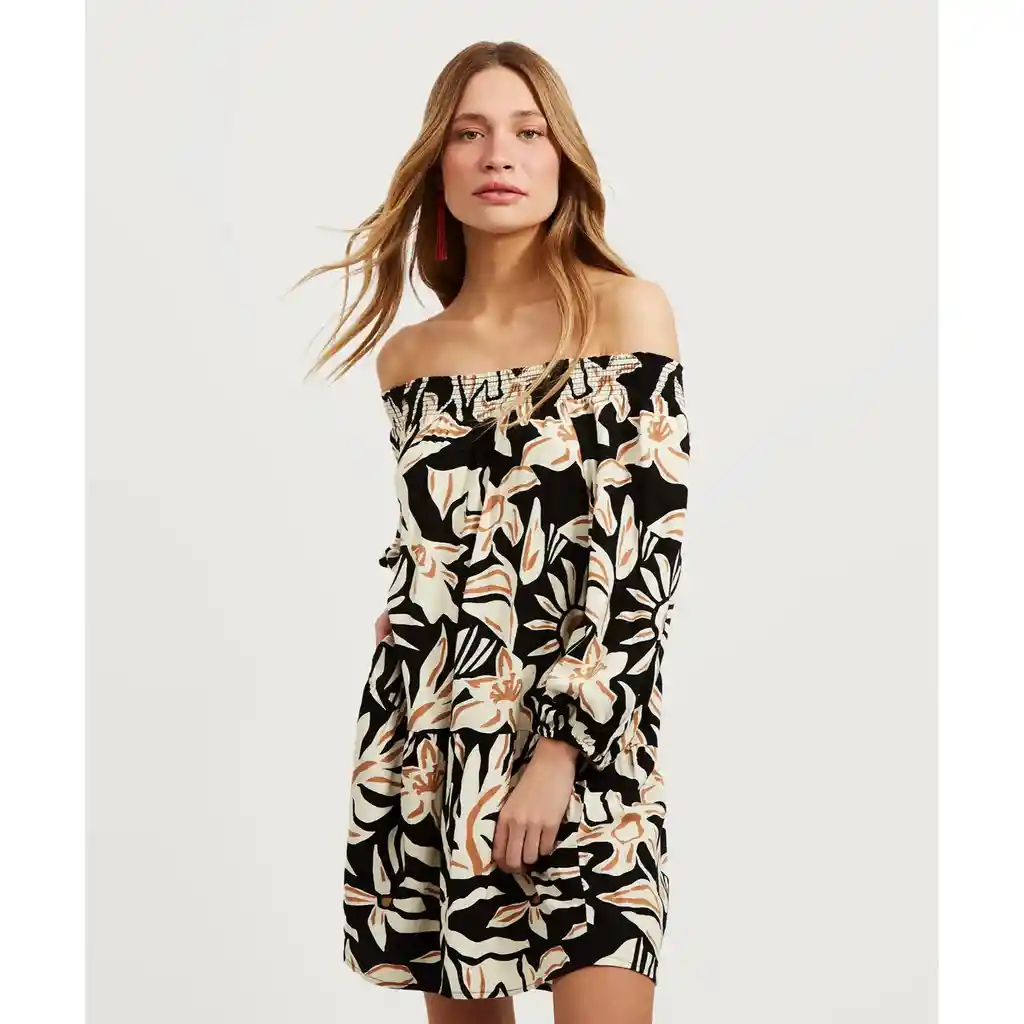 Vestido Mujer Vuelos M Negro