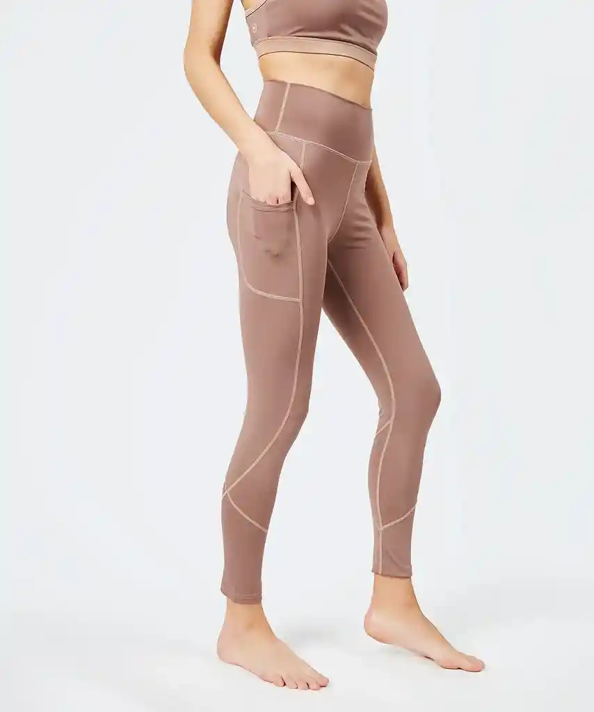 Calza Deportiva Mujer Clásica M Taupe