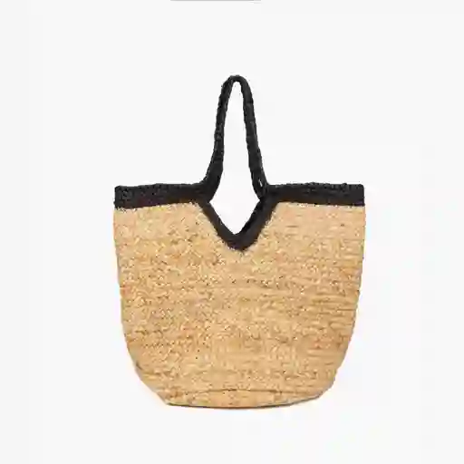 Bolso Mujer Yute Negro