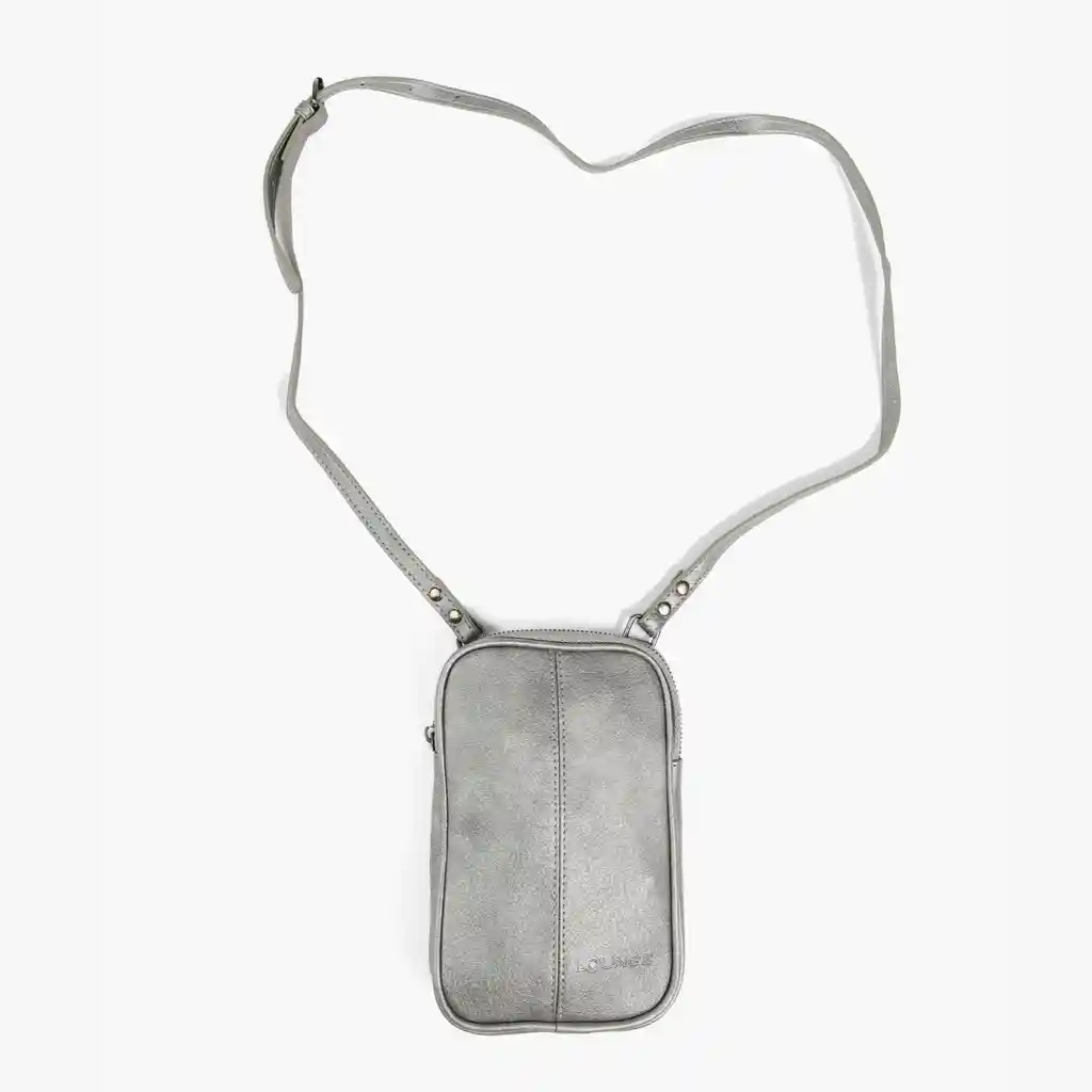 Mini Cartera Mujer Mate Plateado